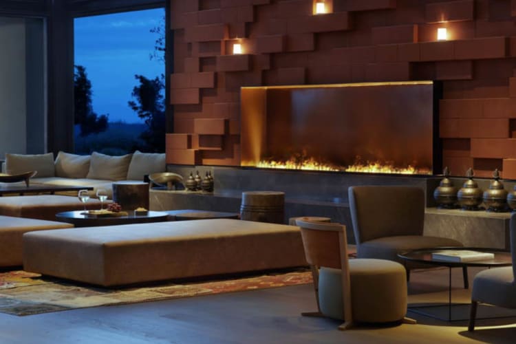 Sage&Sea Restaurant fireplace